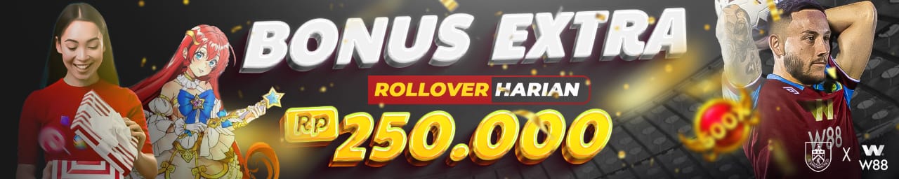 Bonus Extra Rollover Harian W88 Slot